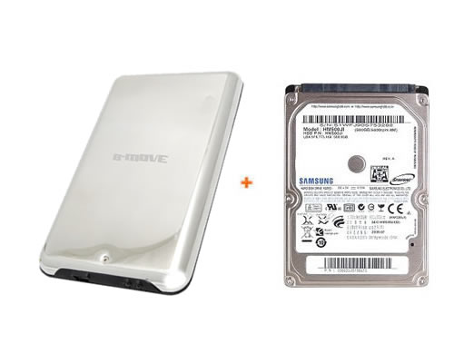 HD Samsung 500GB 2,5"+ Caja Ext USB B-Move 2.5" SATA Mirror P/N