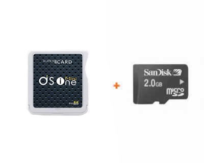 SuperCard DSONE i Mini + MicroSD 2GB