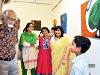 School Student showcase their paintings in Indore