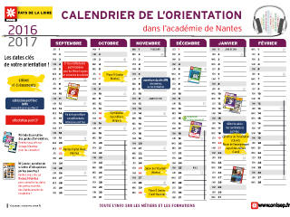 Le calendrier de l'orientation 2016-2017 Académie de Nantes