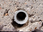 podlahové topení detail s betonem