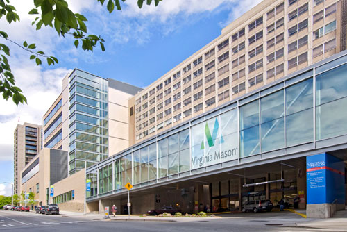 Exterior picture of Virginia Mason Hospital & Seattle Medical Center building