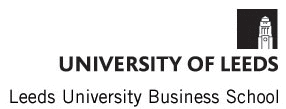 Leeds University Business School logo