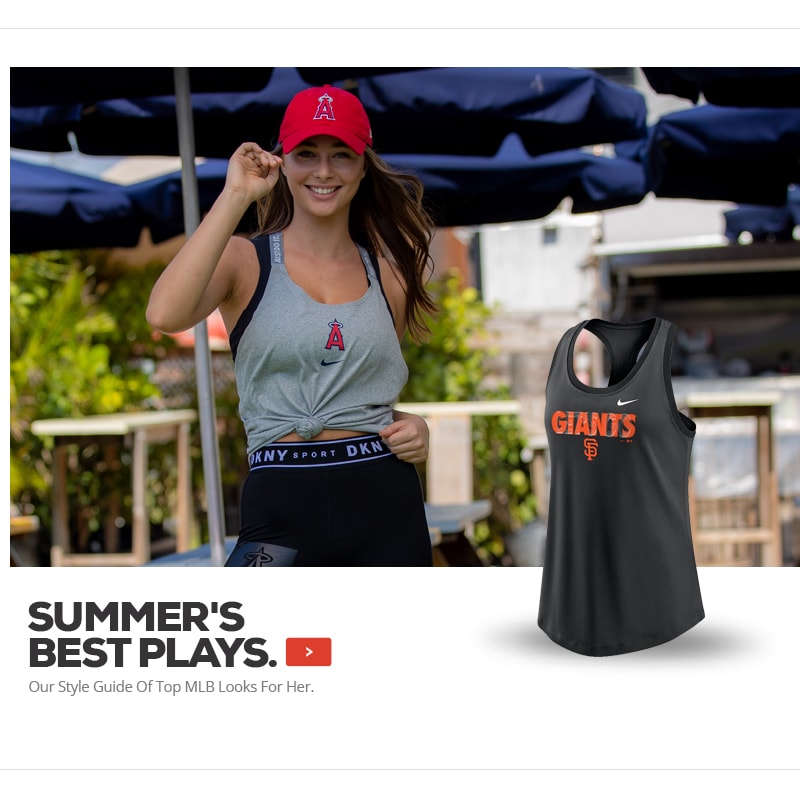 SUMMER'S BEST PLAYS. Our Style Guide Of Top MLB Looks For Her. Shop now.