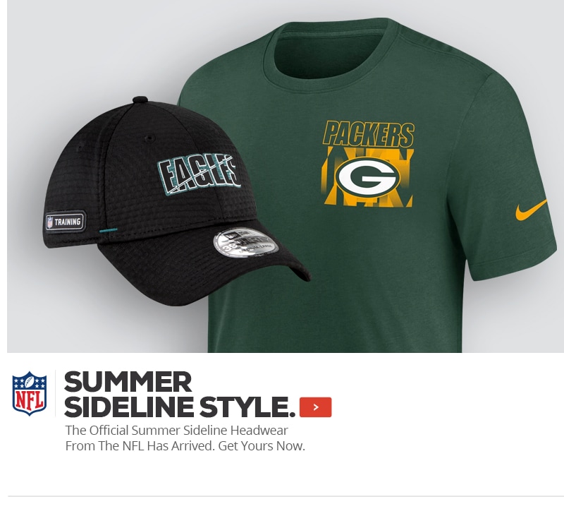 SUMMER SIDELINE STYLE.  The Official Gear Of NFL Sidelines Has Just Arrived. Get Yours Now. Shop now.