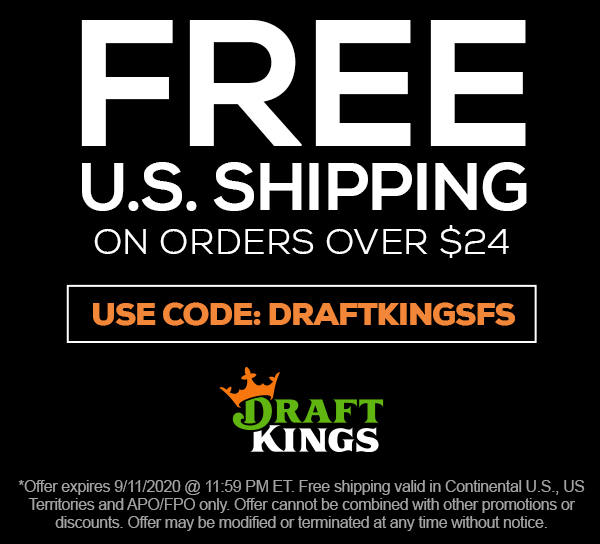 Free U.S. Shipping on Orders Over $24 Use Code: DRAFTKINGSFS